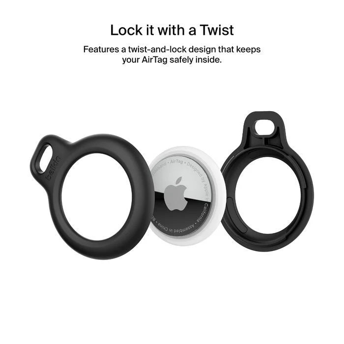 Belkin Secure Holder with Strap for AirTag - Twist-and-Lock Design