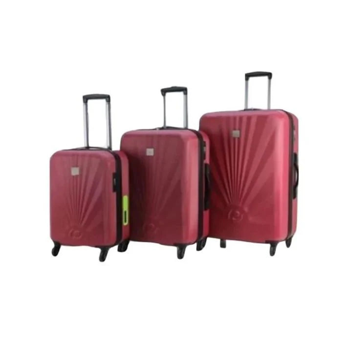 Princess Geneva Travel Bags, Burgundy, 3 Pieces