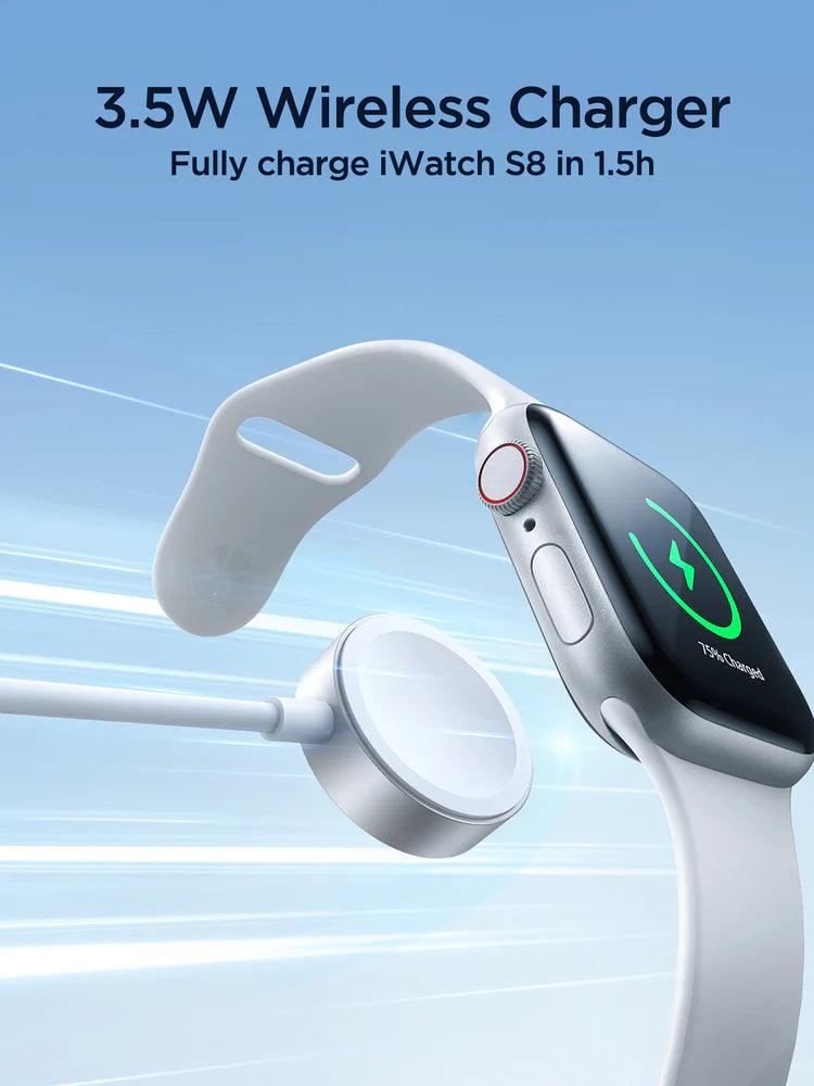 Joyroom 3 in1 iP Watch & Dual Lightning Charger 1.2m - White