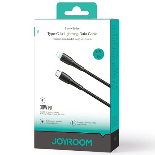 Joyroom Starry 30W USB C &Lightning Cable 1m - Black