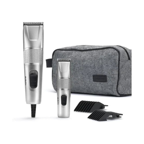 BaByliss Clipper and Mini Trimmer Gift Set 7755PSDE - Steel Edition