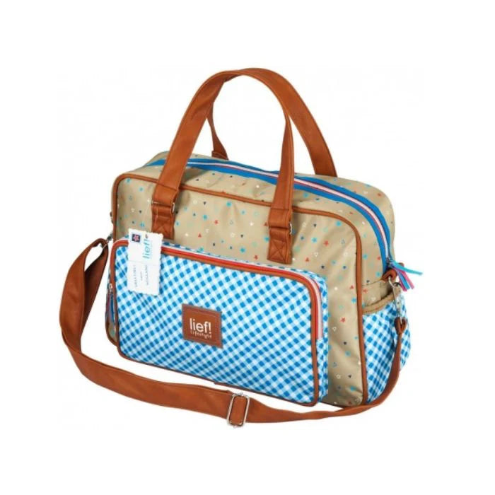 Princess Travel Lief Diaper Bag + Changing Mat, Blue Color