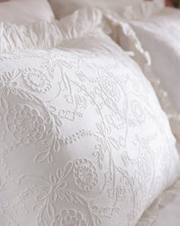 Aulne Kıng Sıze Embroıdery Duvet Cover Set - Madame Coco JO