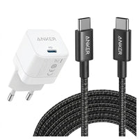 حزمة شاحن Anker بقدرة 45 واط + كابل USB-C بقدرة 60 واط