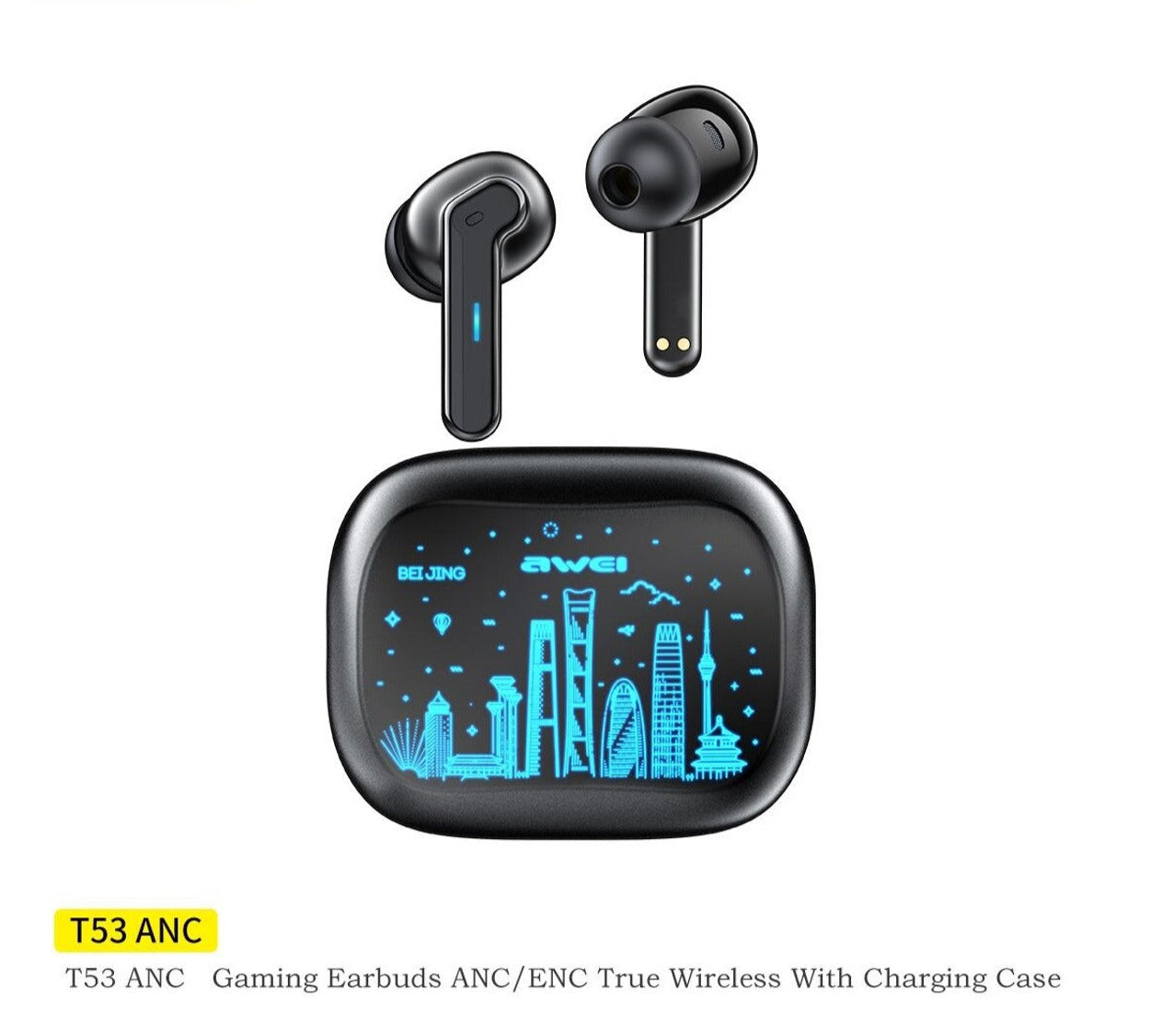 Awei ANC / ENC True Wireless Gaming Earbuds - Black