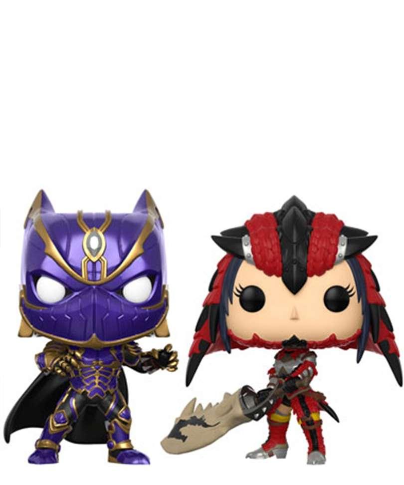 Funko Pop! Games: Marvel Vs. Capcom 2PK - Black Panther Vs. Monster Hunter