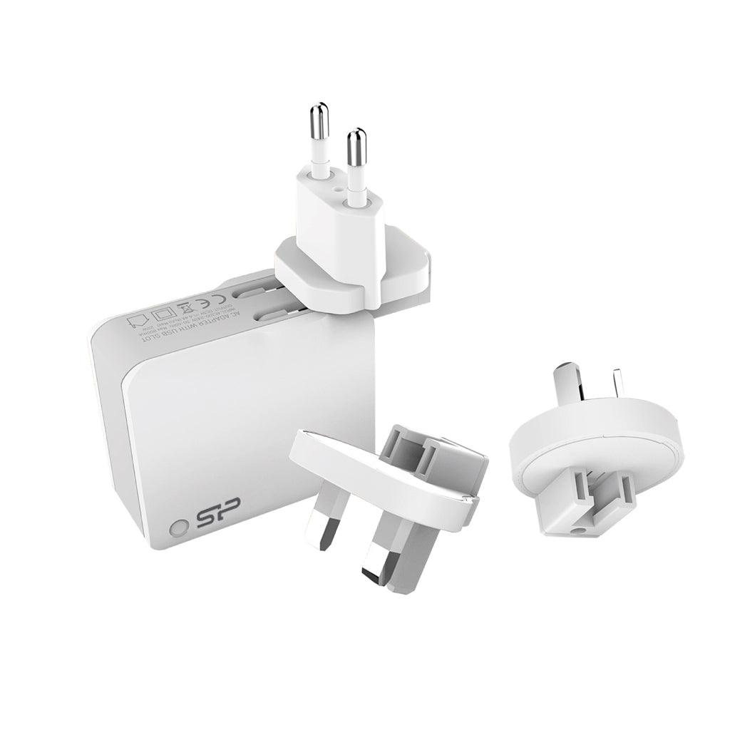 Silicon Power Wall Charger WC102P Dual Fast USB Charging - White