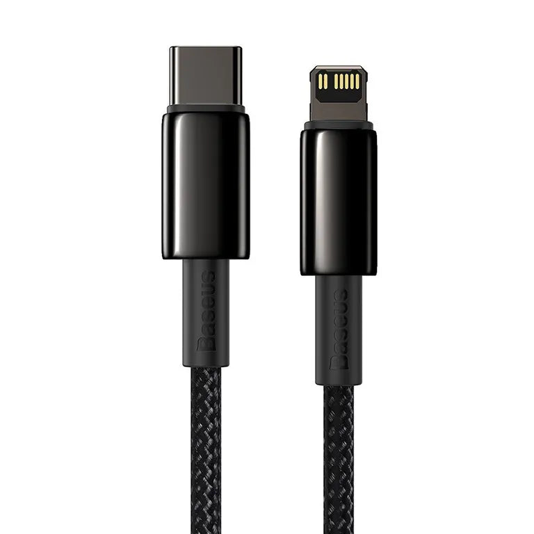 Baseus Tungsten Gold Fast Charging Data Cable Type-C to Lightning PD 2m