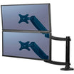 Fellowes Platinum Series Dual Stacking Adjustable Monitor Arm - Black