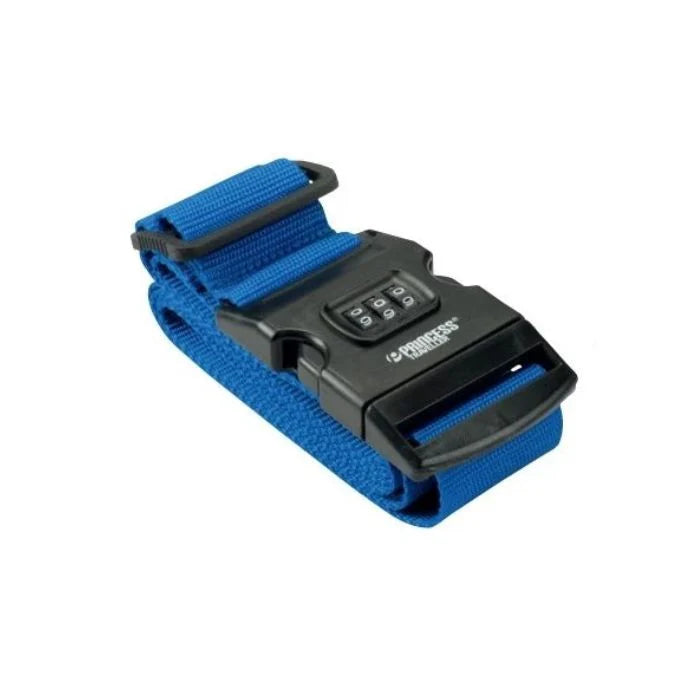 Princess Traveler Luggage Strap With Lock, Blue