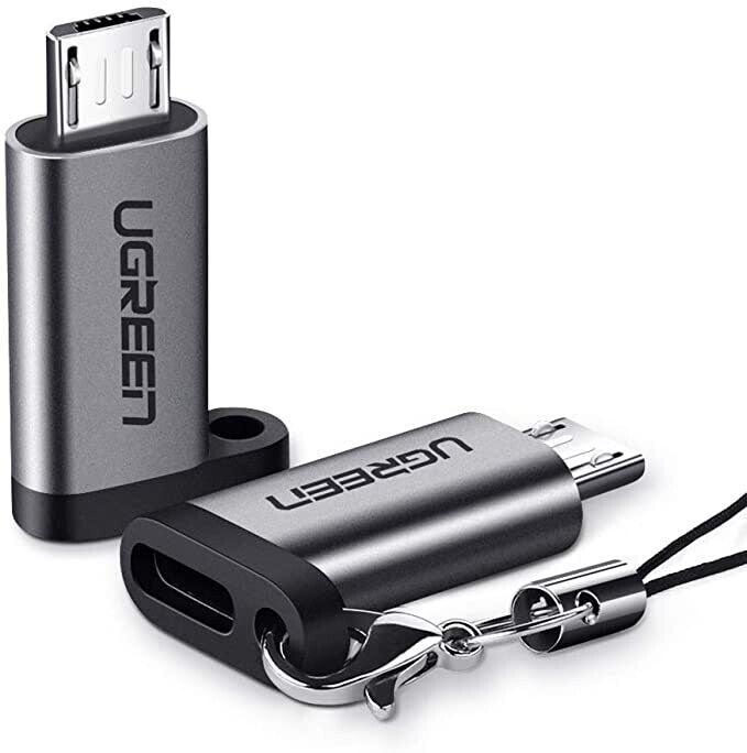 UGREEN USB-C Female to Micro USB Male Adapter (Gray)