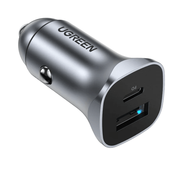 UGREEN Dual USB Car Charger (Space Gray)