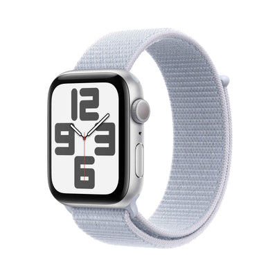 Apple Watch SE GPS Silver Aluminium Case with Sport Band