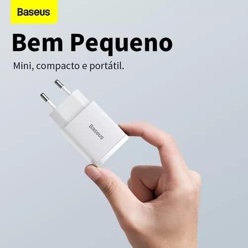 Baseus Compact Quick Charger 2Port USB & USB-C 20W EU - White