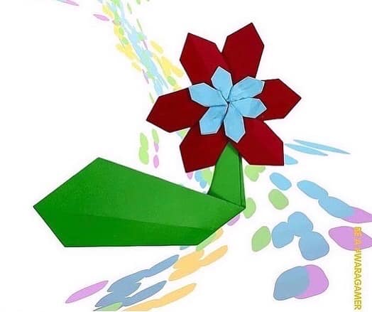 WARAGAMI Origami Flowers Theme Kit   صندوق ورقامي لفن الأوريجامي- الورود