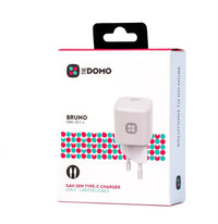 DOMO BRUNO DMC-01 C-L GAN 20W Type-C Charger with Lightning Cable - White