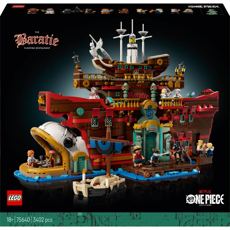 LEGO One Piece The Baratie Floating Restaurant – 3402 Pieces | Set 75640
