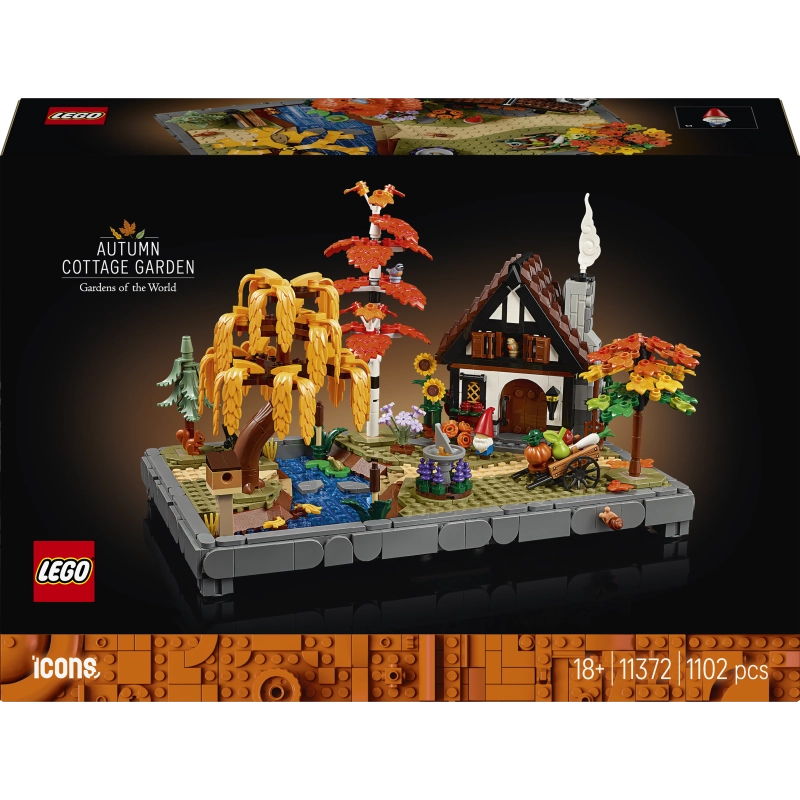 LEGO Icons Autumn Cottage Garden – 1102 Pieces | Set 11372