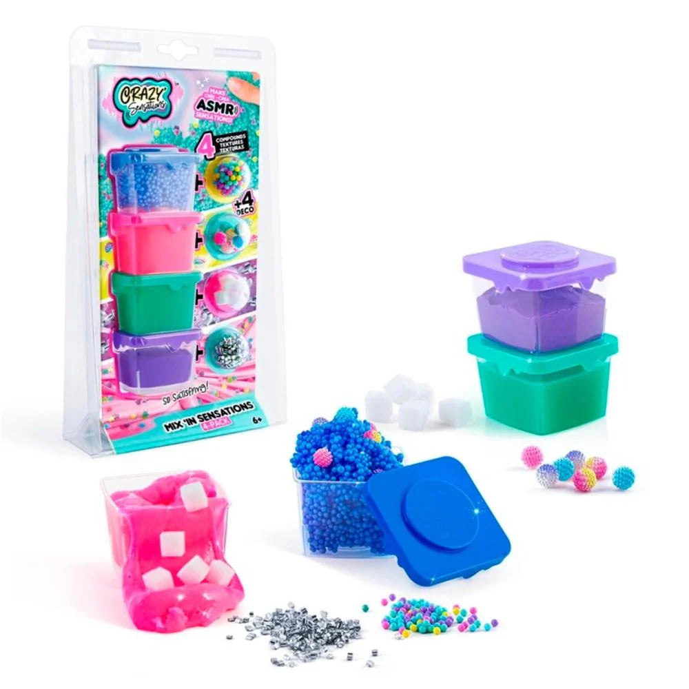 مجموعة ألعاب Canal Toys MixIn Sensations - عبوة من 4 قطع من الألعاب الحسية الممتعة
