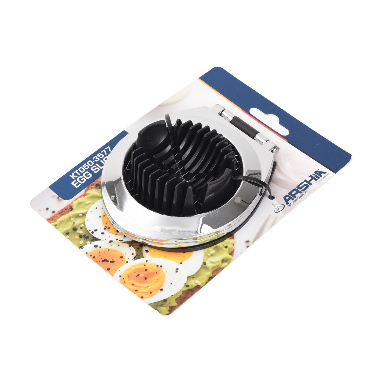 Arshia Egg Slicer – Stainless Steel Wires & Durable Body for Fast, Even Slicing