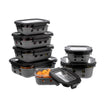 Arshia 7-Piece Glass Food Storage & Cooking Set – 4-5mm Tempered Glass with Stainless Steel Lids & Silicone Seals