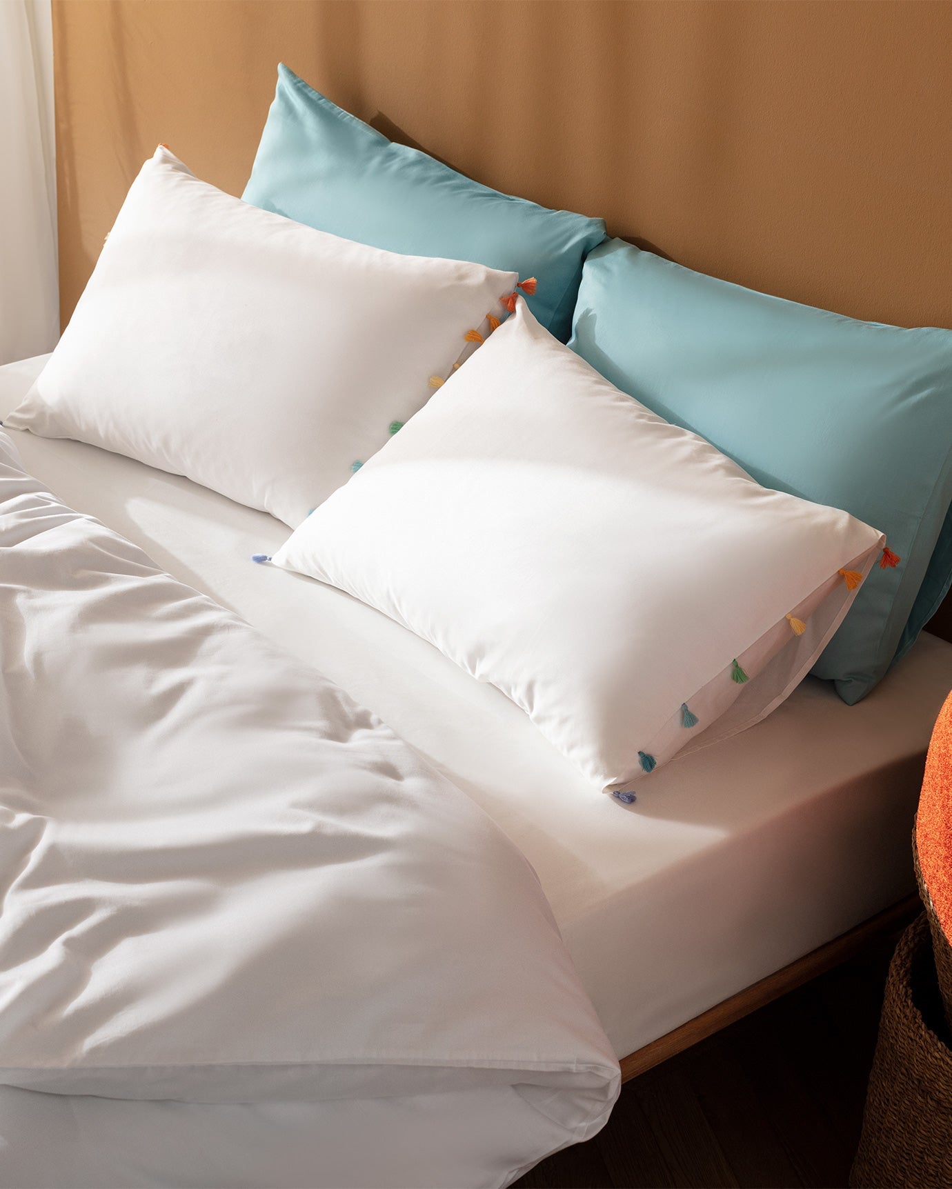Pin Double Size Satin Duvet Cover Set - Madame Coco JO