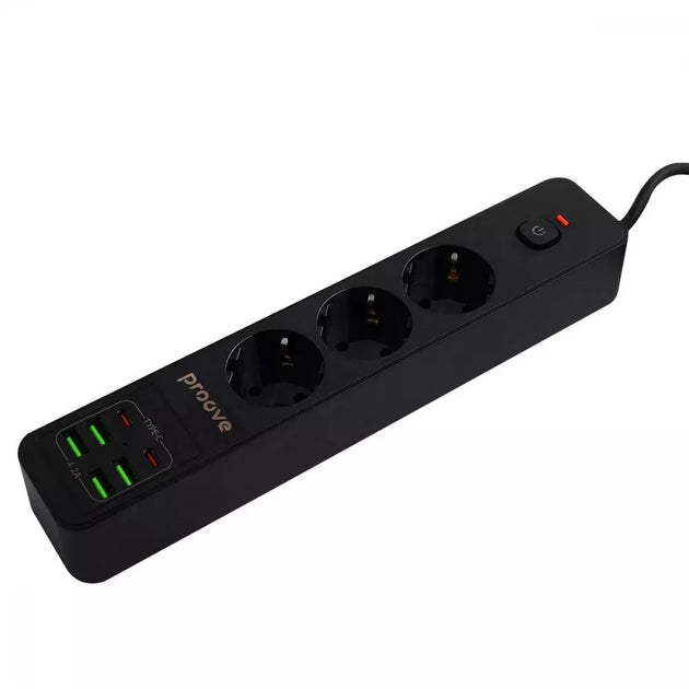 Proove Power Socket P-03 - 3 Sockets + 4 USB + 2 Type-C - 2M