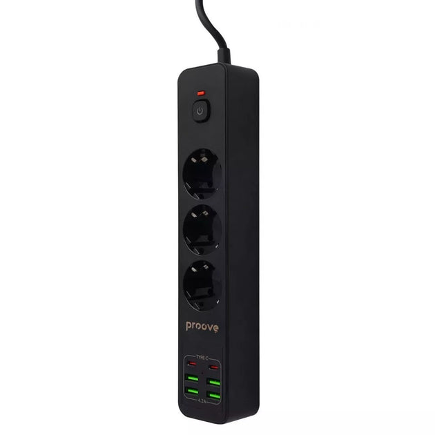 Proove Power Socket P-03 - 3 Sockets + 4 USB + 2 Type-C - 2M