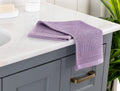 Madame Coco Antonin Lurex Hand Towel | 100% Cotton Decorative Bathroom Towel – Light Damson