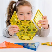 TileTek Magnetic Tiles Geometric Pack, 38 Pieces, Ages 3+