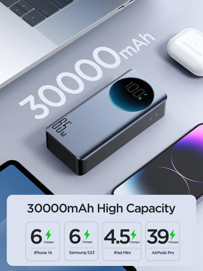 Joyroom 65W Fast Charging Power Bank 20000 & 30000mAh - Black