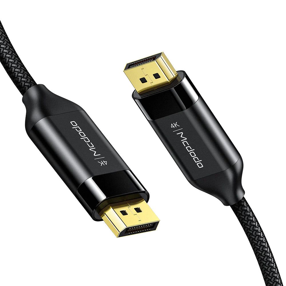 Mcdodo DP to DP Cable 4K HDR High Definition 2m Ultra Clear - Black