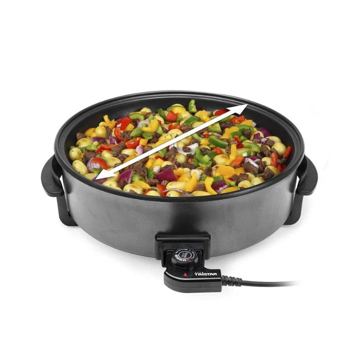 Tristar PZ-9145 Electric Pan XXL - Multifunctional Grill Pan 40cm with Divider