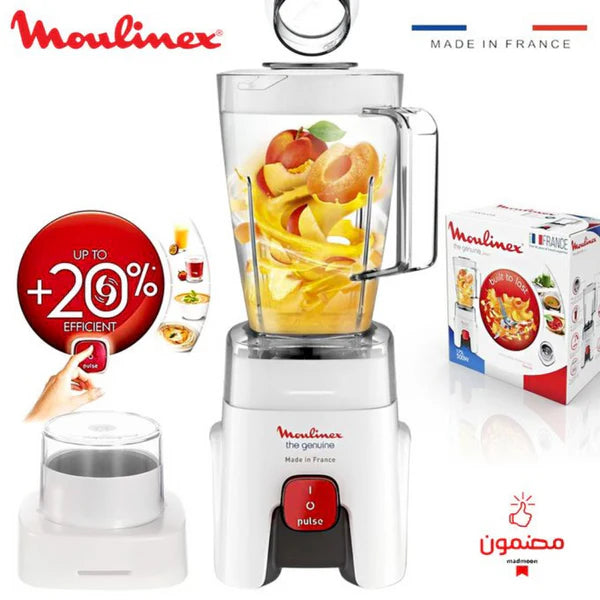 Moulinex Genuine Countertop Blender, 1.75 Liter, 500 Watt, LM242B25
