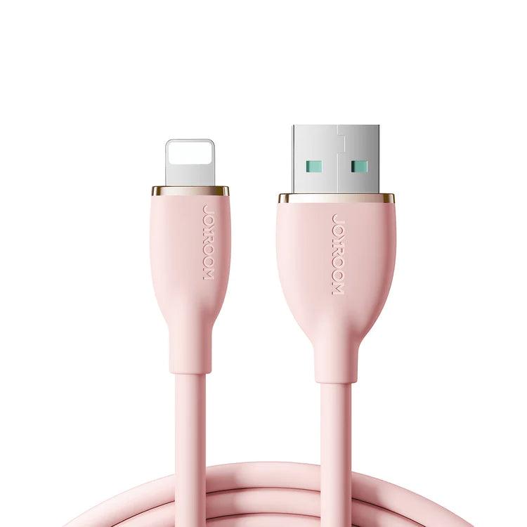 Joyroom Silicone Cable Type-C 27W/Lightning 3A - Pink