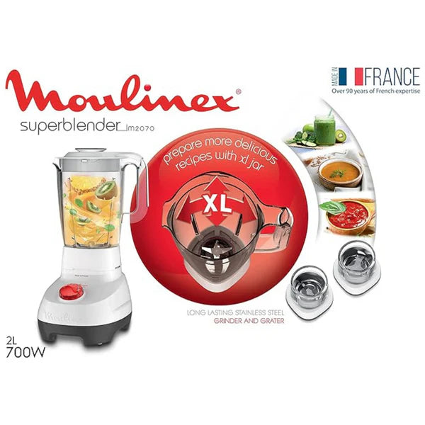 Moulinex Super Blender with Grinder & Grater LM207125, 2L, 700W