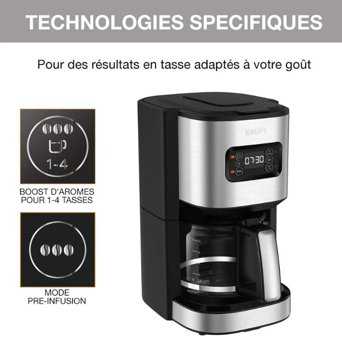 Krups Excellence KM480D10 Stainless Steel Coffee Maker 1.25 Litres