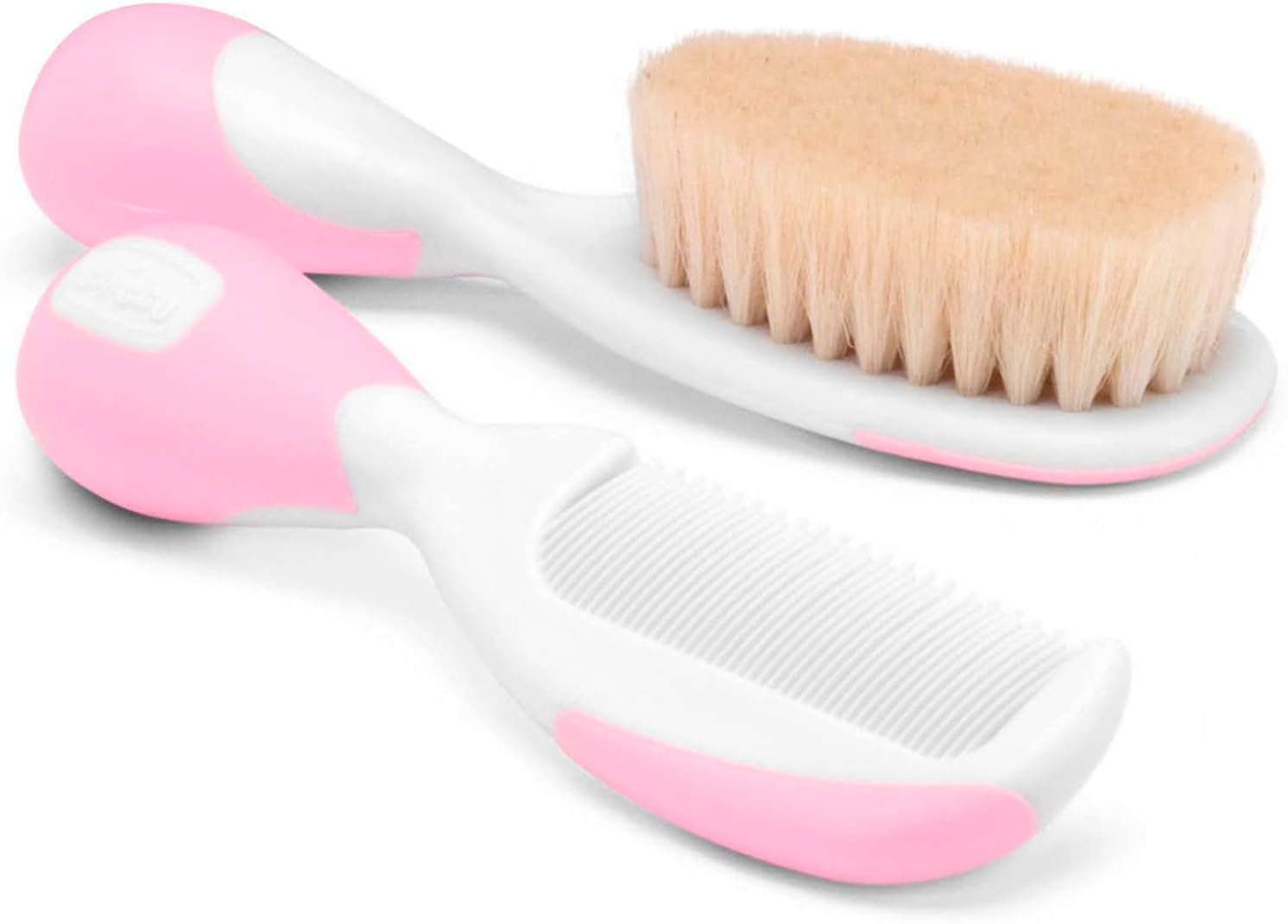 Chicco Baby Brush & Comb Set Soft & Safe for Delicate Scalp 