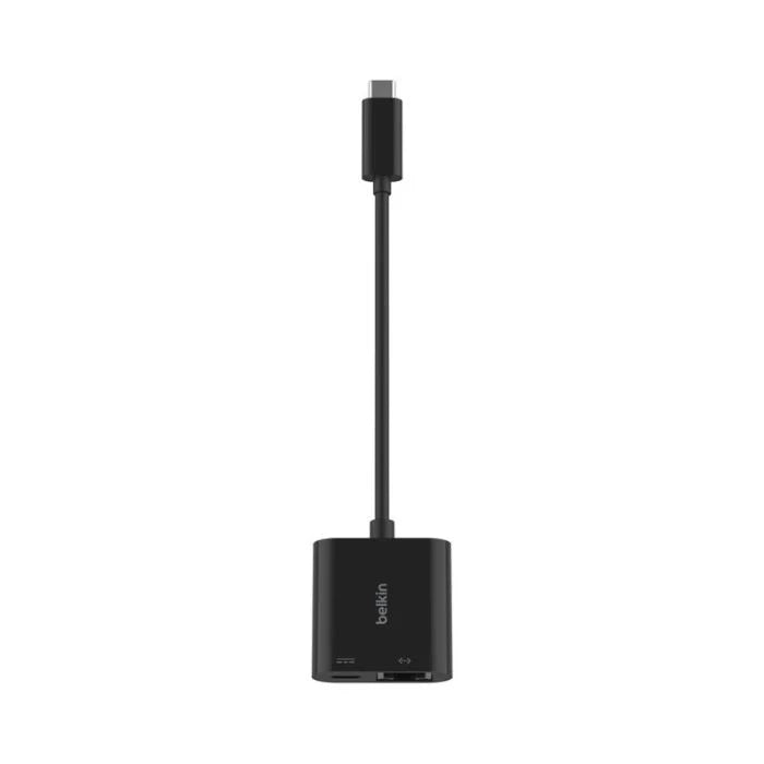 Belkin USB-C to Ethernet + Charge Adapter 100W - Gigabit Ethernet & Power Delivery