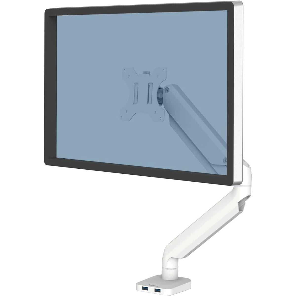 Fellowes Platinum Series Single Adjustable Monitor Arm - White