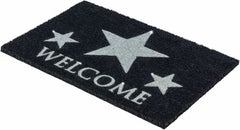 Astra Coco Glitter Entrance Mat 40×60 cm - Black & Silver