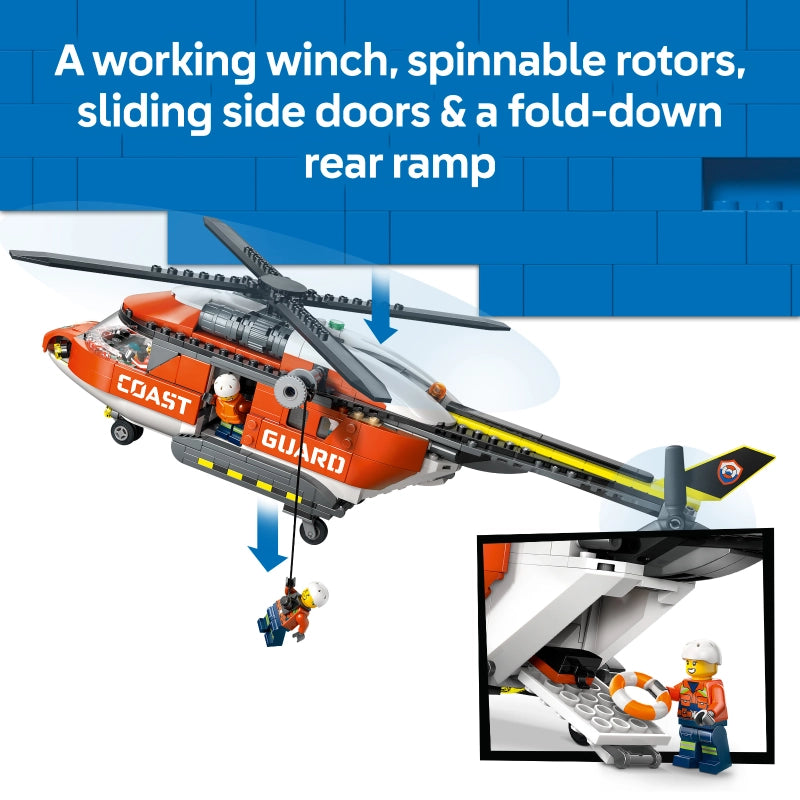 LEGO City Coast Guard Helicopter – 551 Pieces | Set 60503