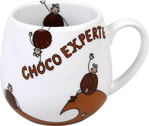 Konitz Choco Expert 420ml Snuggle Mug White Brown
