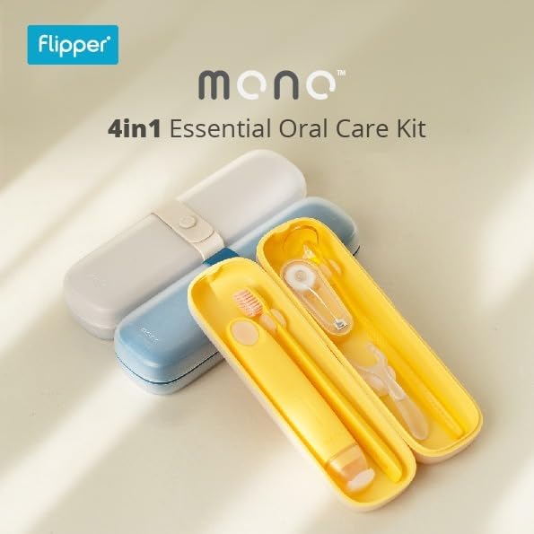عدة العناية بالفم Flipper MONO 4 في 1 مع حقيبة سفر