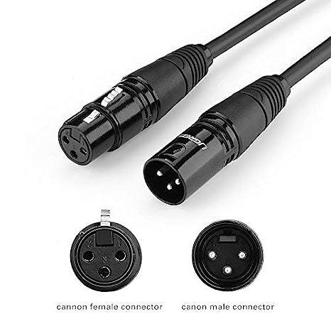 UGREEN Cannon Microphone Extension Cable - Black