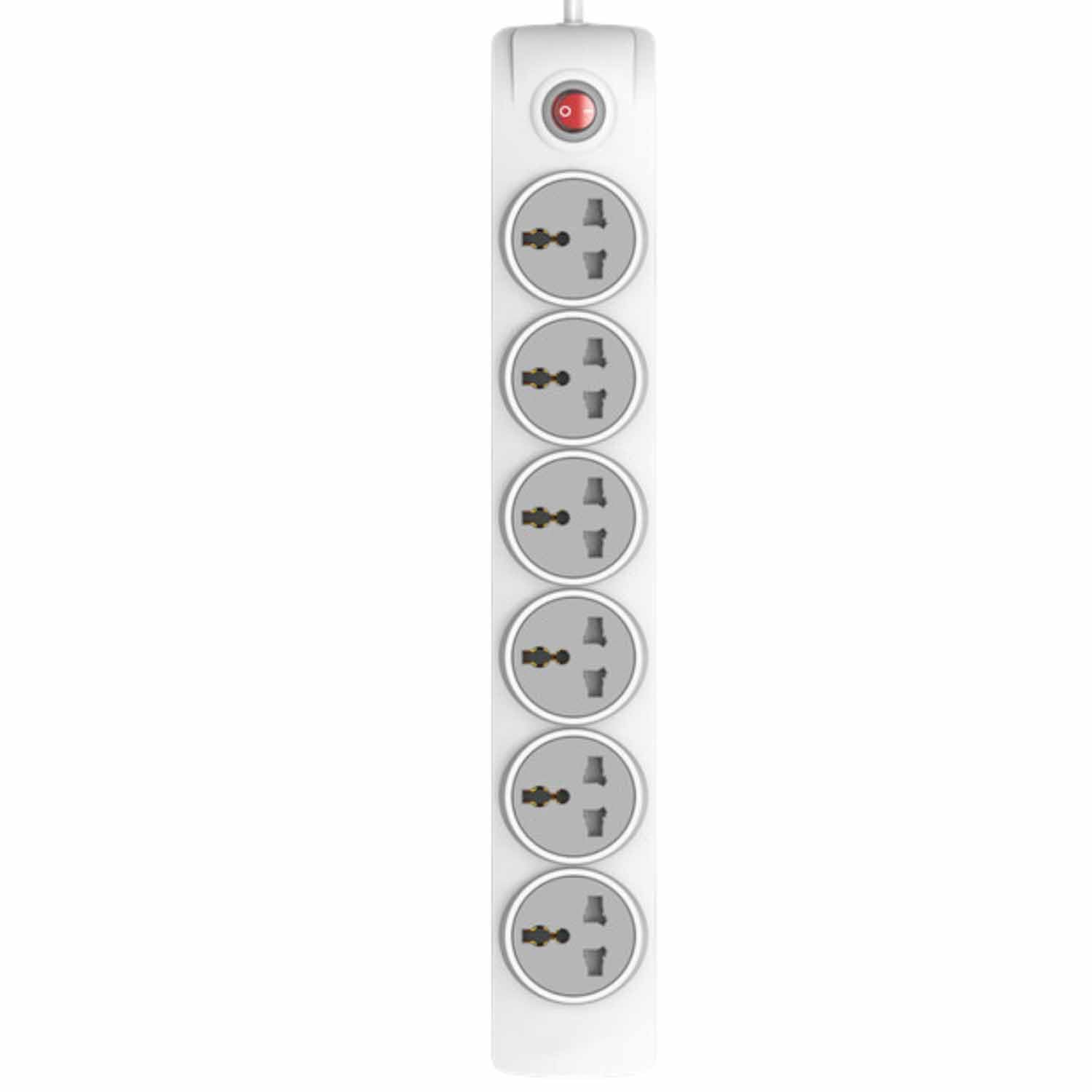 Huntkey 6-Outlets Power Strip 2m Cord Safe and Durable