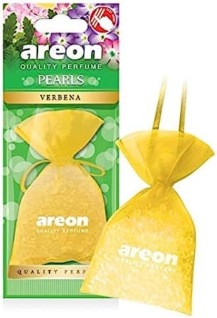 معطر هواء معلق للسيارة والمنزل من AREON Pearls I برائحة نبات اللويزة (عبوة من 3 قطع) 
