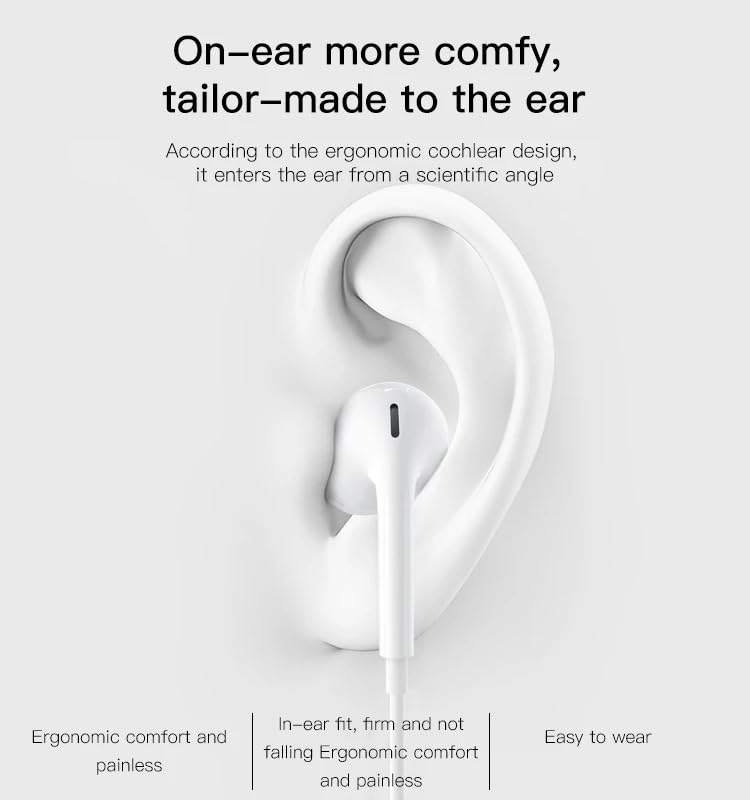 Yesido Wired Earphones - In-Ear Headphones with Control