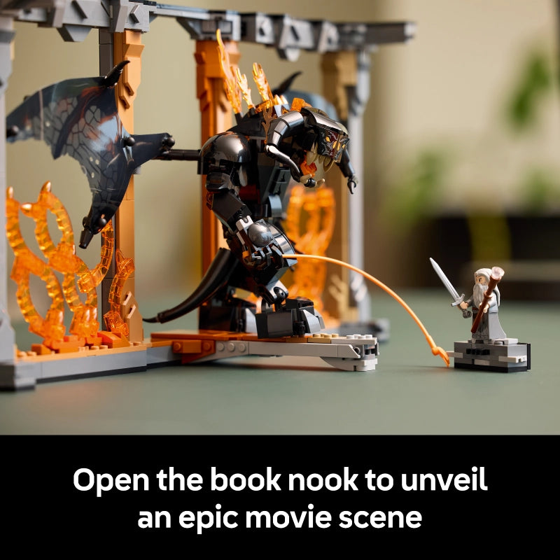 LEGO Icons The Lord of the Rings: Balrog Book Nook – 1201 Pieces | Set 10367