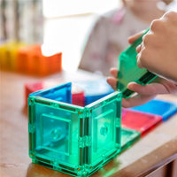 TileTek Magnetic Tiles Small Square Pack, 36 Pieces, Ages 3+
